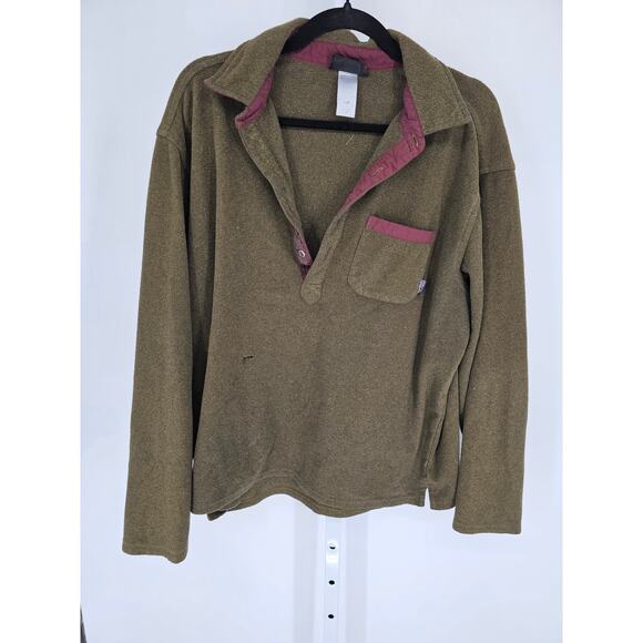 Mens Sz L Long-Sleeved Murrelet Fleece Polo – Patagonia Worn Wear (HOLE) - Picture 1 of 5